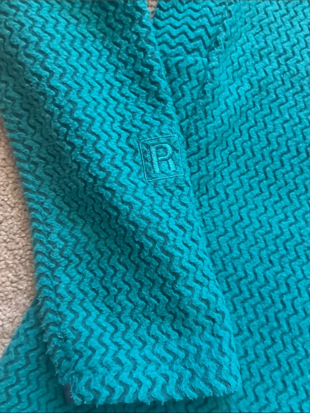 Patagonia R1 Air Full Zip Hooded Fleece Jacket Teal Green Women size S - Picture 6 of 8